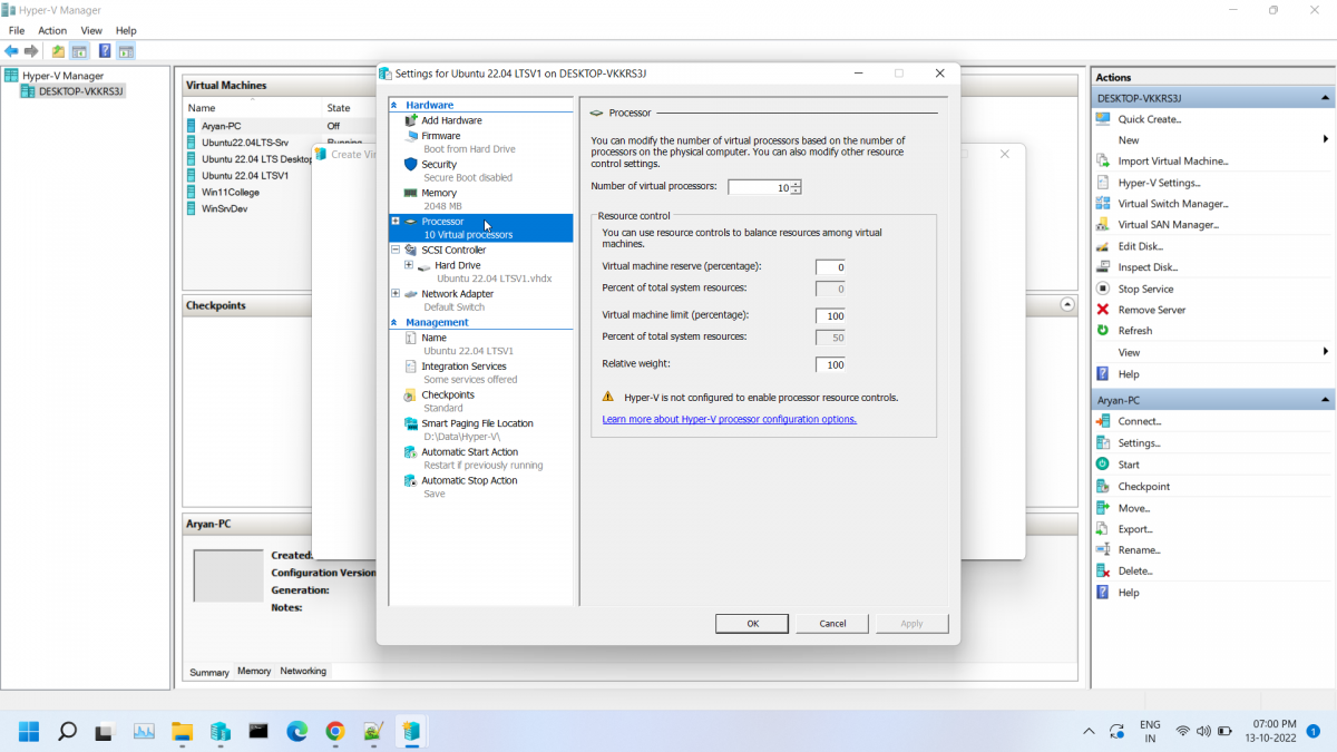 CPU Core Setting