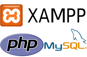 Featured image containing logos for PHP, MySQL and XAMPP